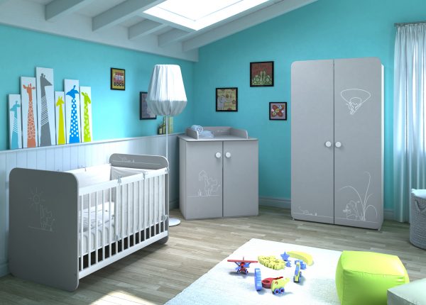 Chambre Bebe Gris Souris Promo Meuble